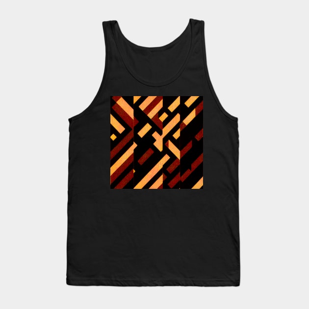 Copy of Cyberpunk red brown military camo pattern Tank Top by SJG-digital